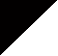 A black and white triangle with an edge of one side.
